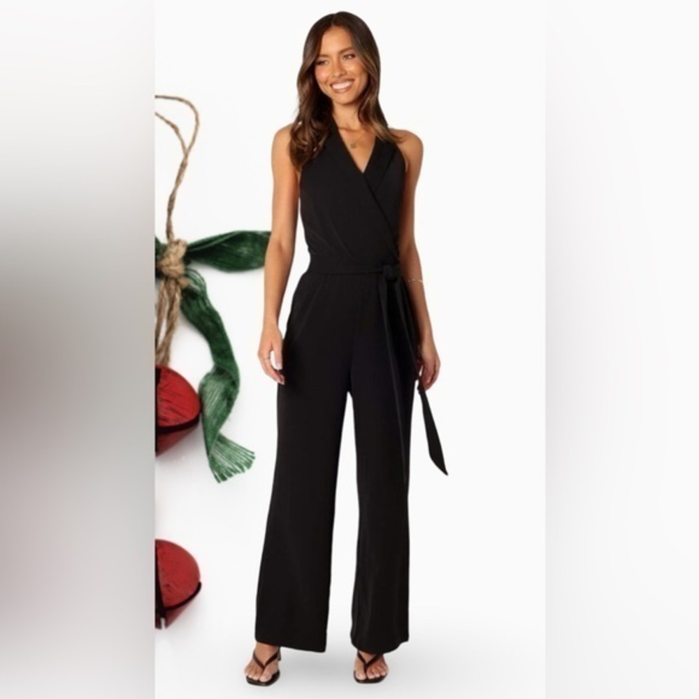 Tiana B. Black Sleeveless Jumpsuit